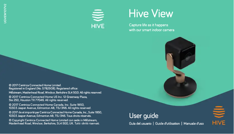 Page 1 de la notice Manuel utilisateur Hive View
