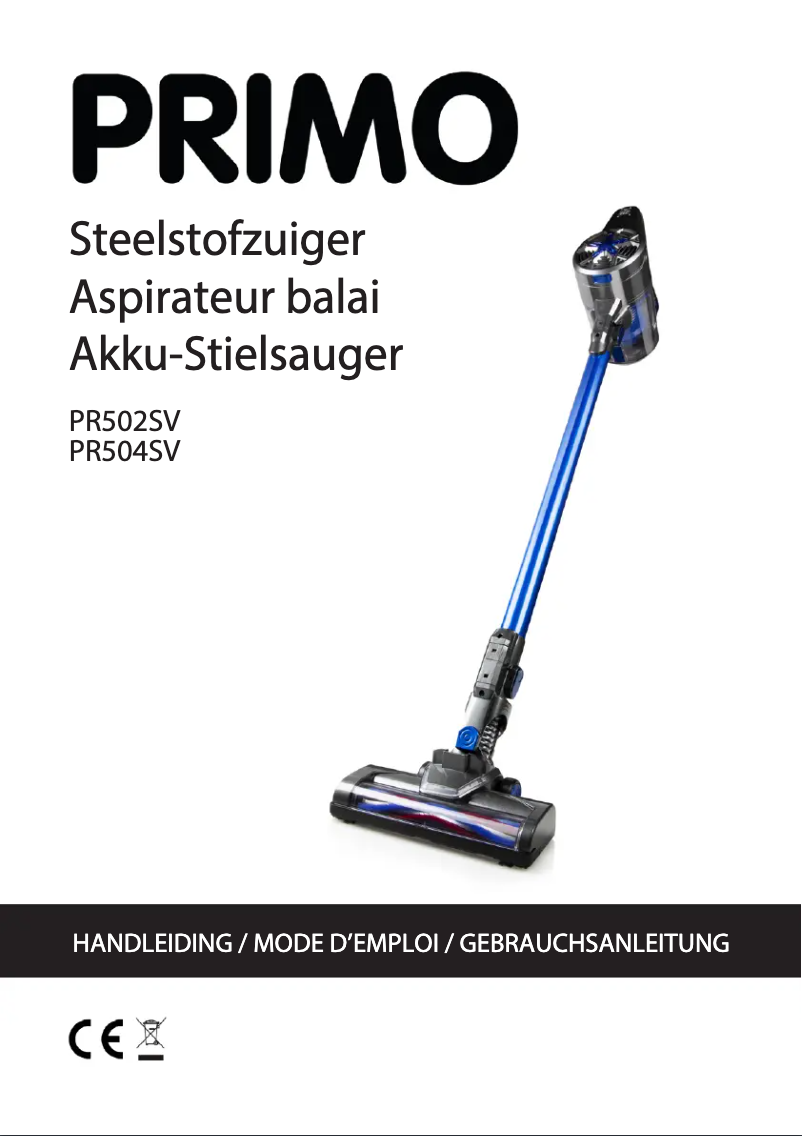 Image de la première page du manuel de l'appareil PR502SV