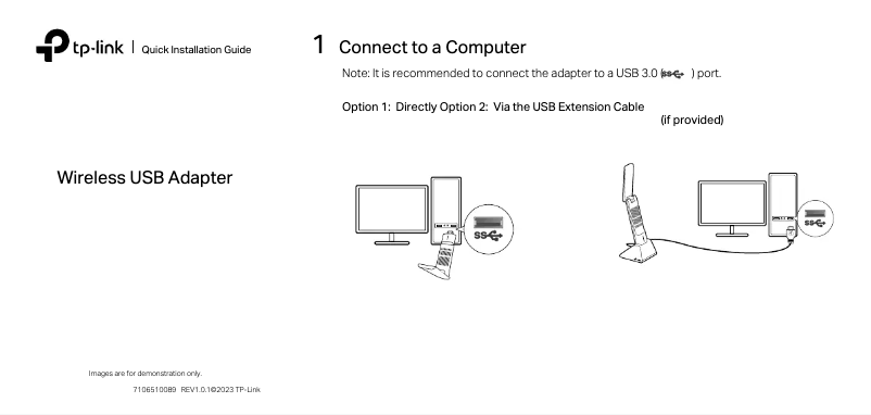 Página 1 del manual Guía de instalación TP-Link Archer TX20UH