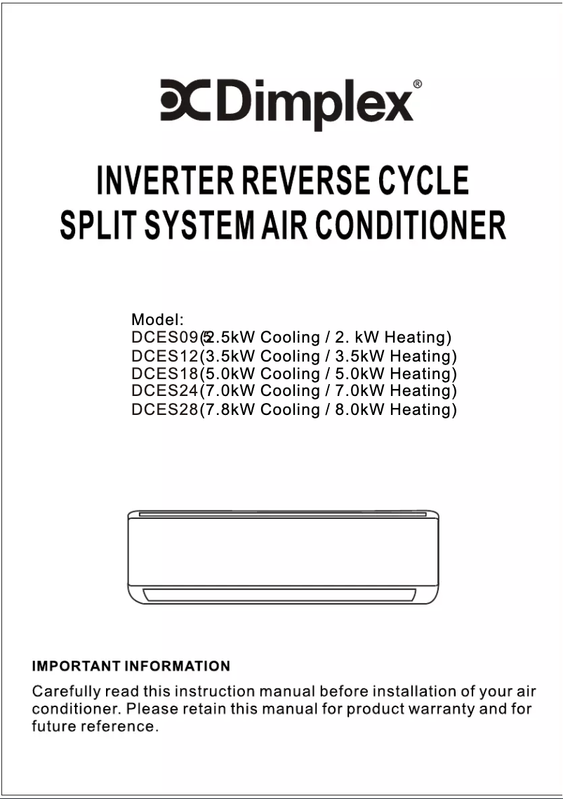 Page 1 de la notice Mode d'emploi Dimplex DCES24