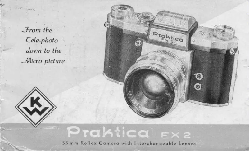 Page n°1 - Manuel utilisateur Pentacon FX-2