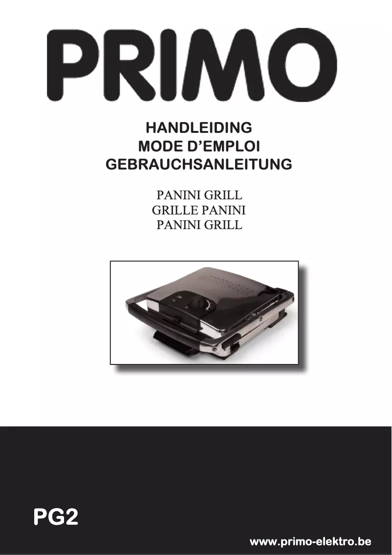 Page n°1 - Manuel utilisateur Primo PG2