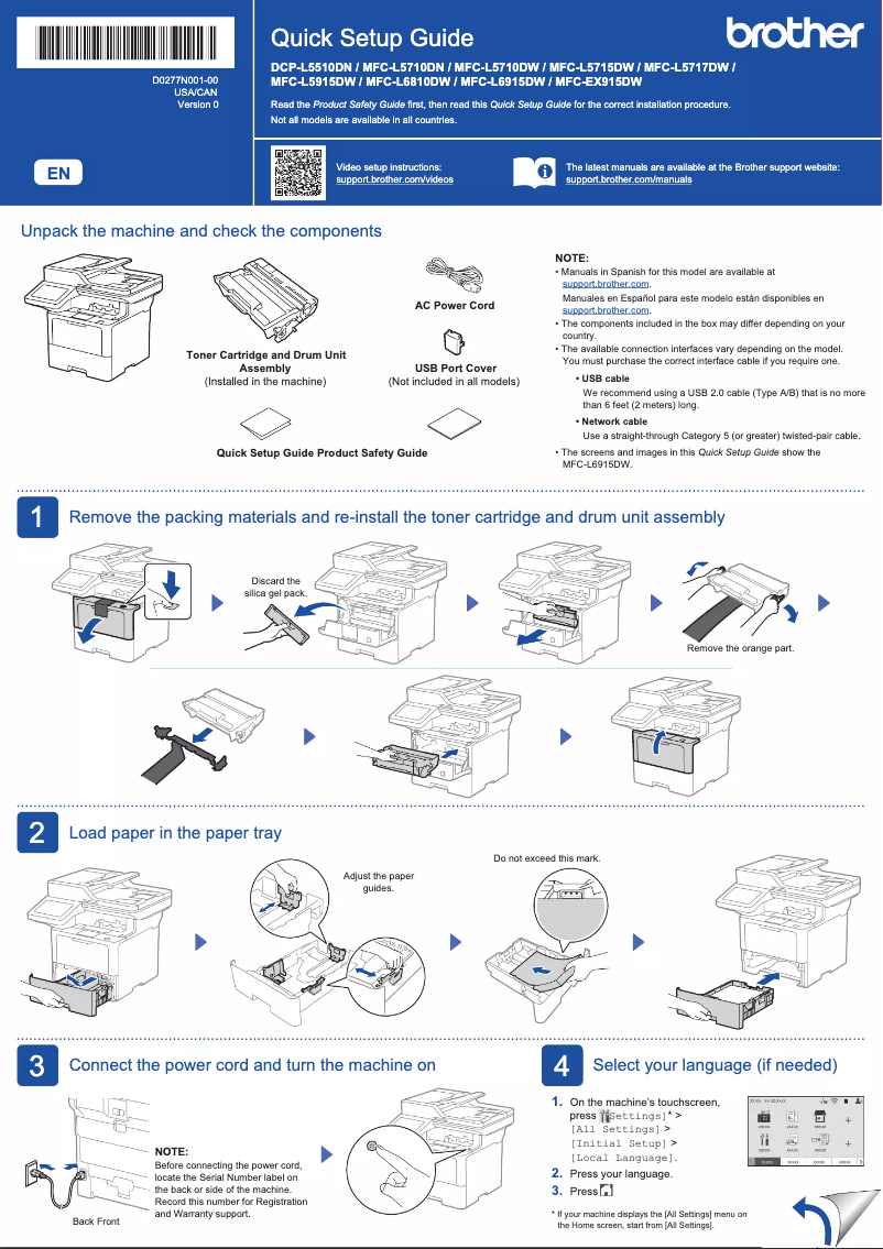 Page n°1 - Manuel utilisateur Brother MFC-L6810DW