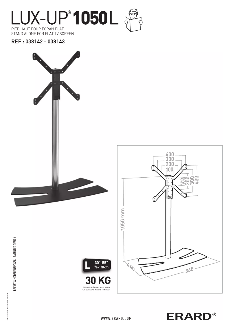Page n°1 - Manuel utilisateur Erard LUX-UP 1050L