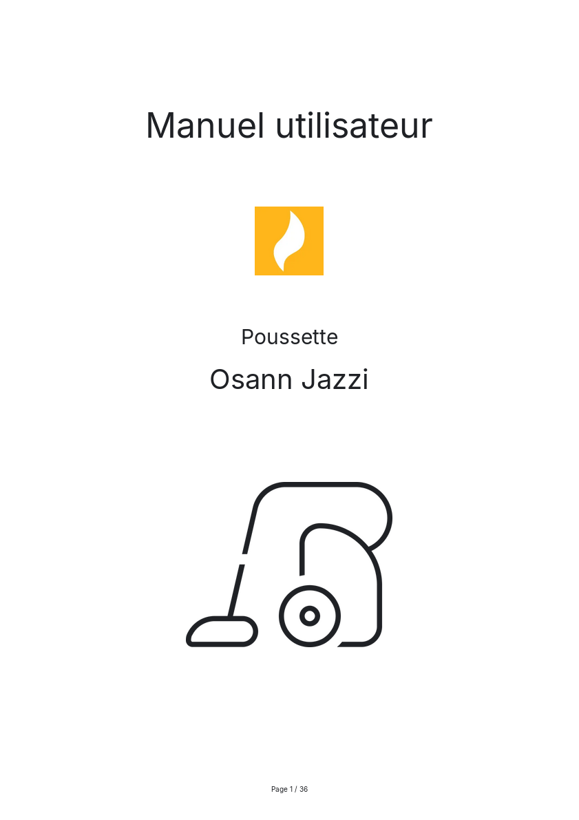 Image de la première page du manuel de l'appareil Jazzi