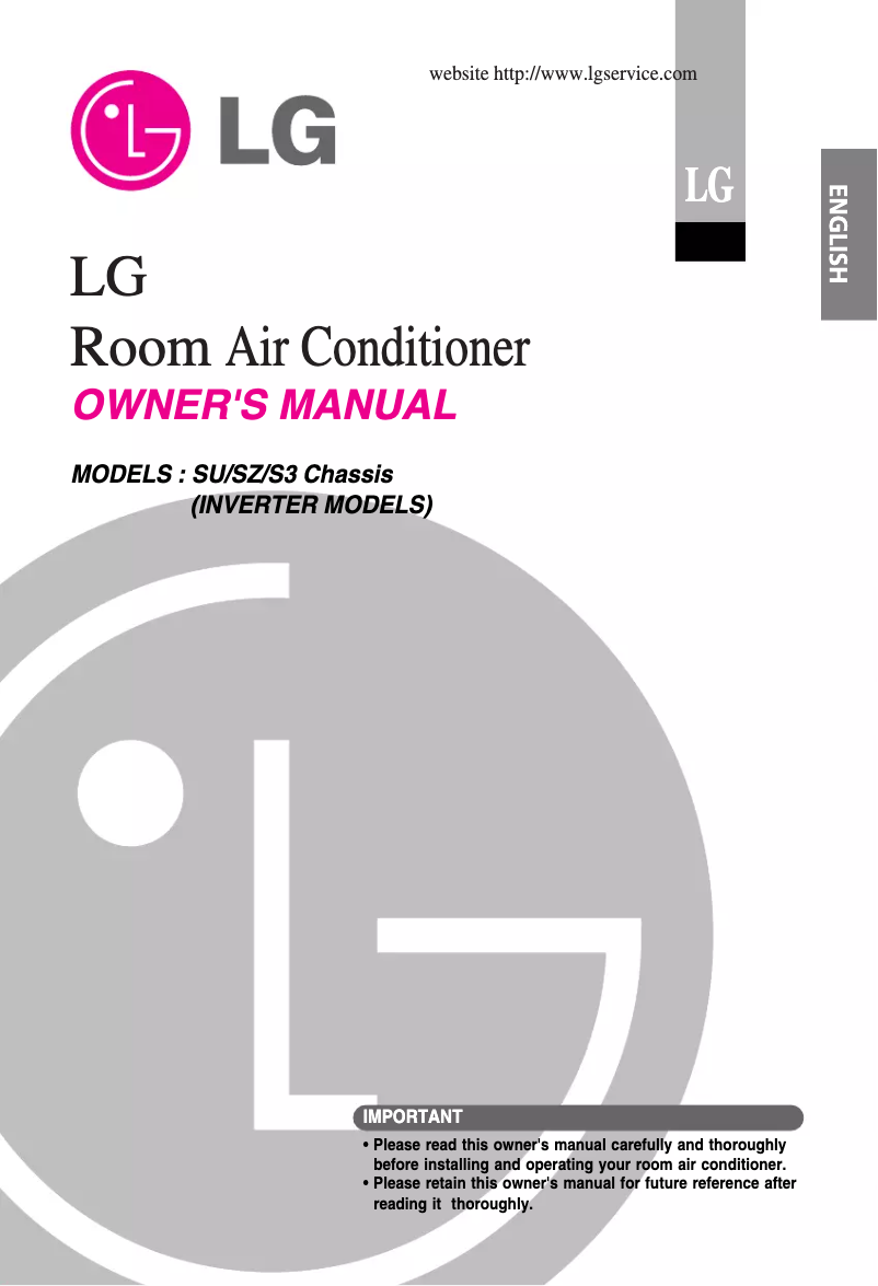 Page 1 de la notice Manuel utilisateur LG AS-W126URH0