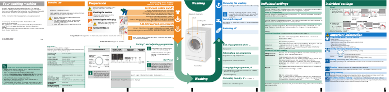 Image de la première page du manuel de l'appareil WM12E49XEP