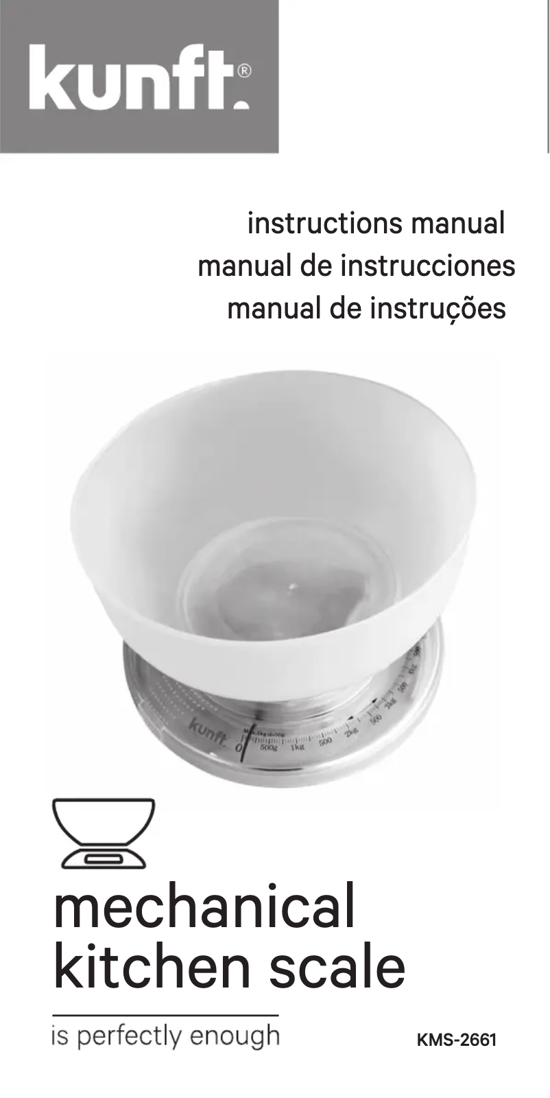 Image de la première page du manuel de l'appareil KMS-2661