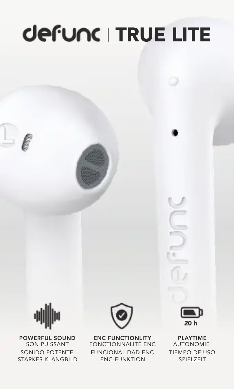 Image de la première page du manuel de l'appareil True Lite