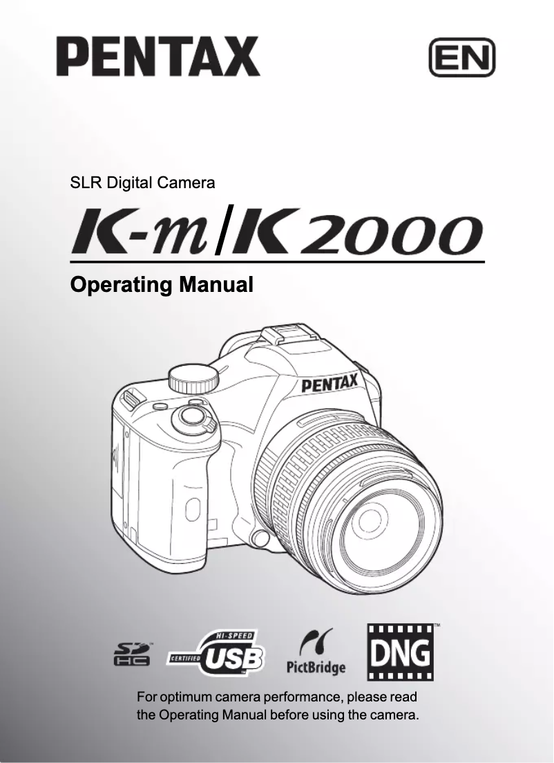 Page n°1 - Manuel utilisateur Pentax K2000