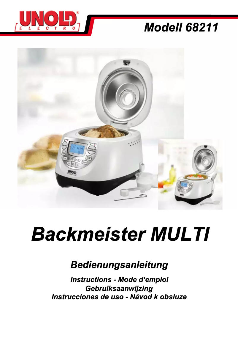 Image de la première page du manuel de l'appareil Backmeister Multi 68211