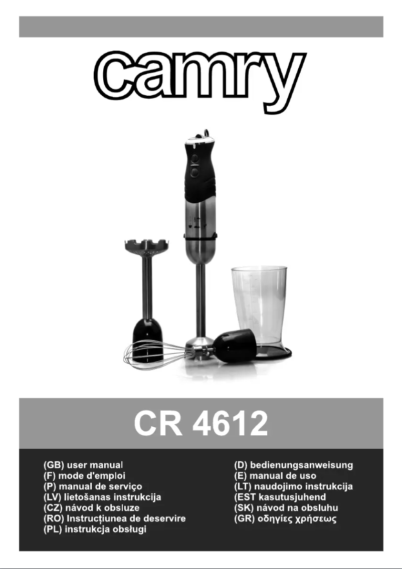 Image de la première page du manuel de l'appareil CR 4612