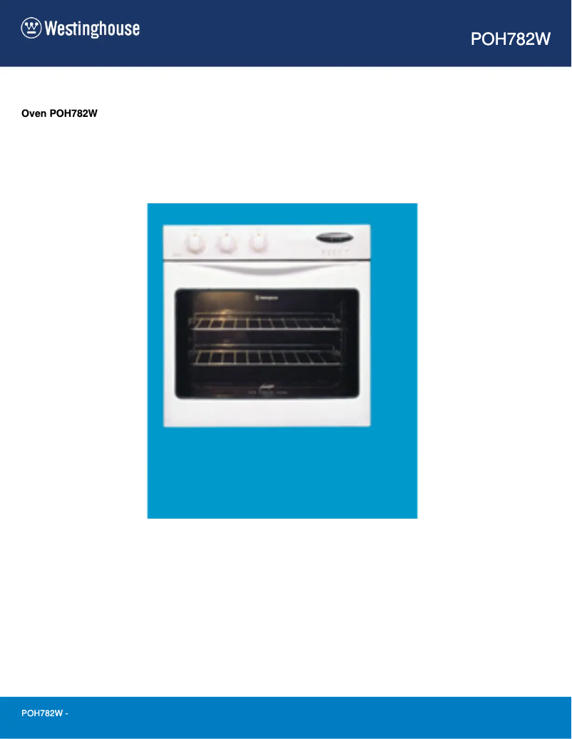 Image de la première page du manuel de l'appareil POH782W