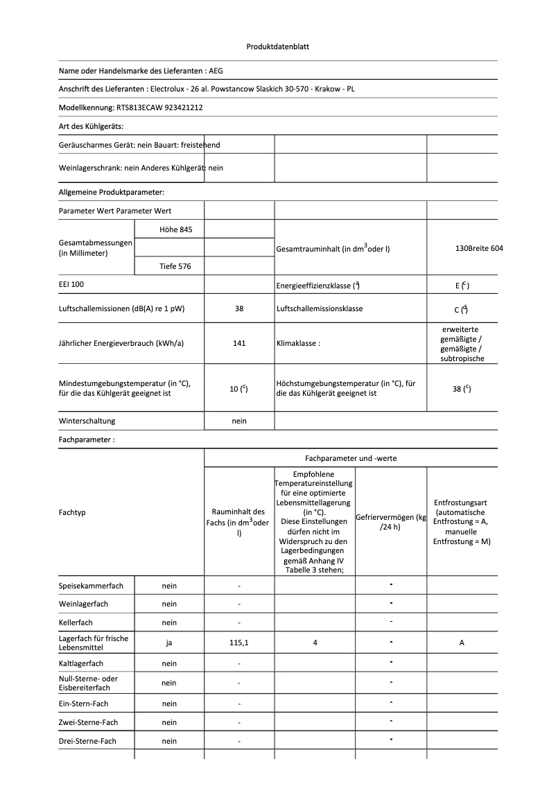 Image de la première page du manuel de l'appareil RTS813ECAW