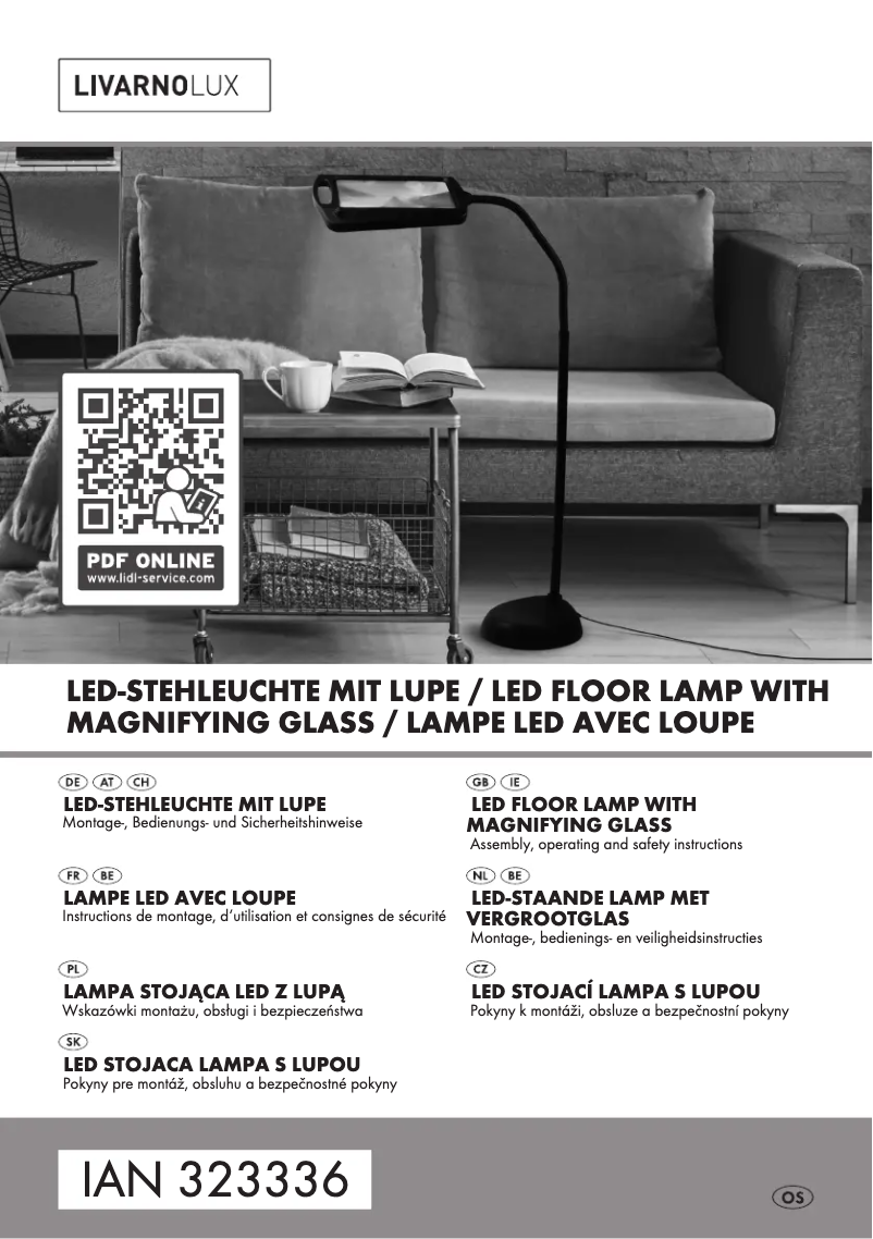 Page 1 de la notice Manuel utilisateur Livarno Lux IAN 323336