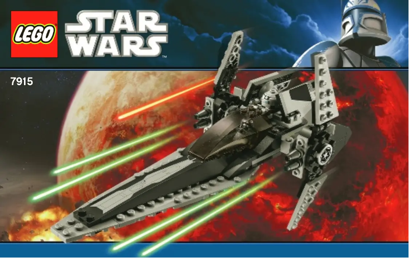 Page 1 de la notice Manuel utilisateur Lego Imperial V-wing Starfighter (TM)
