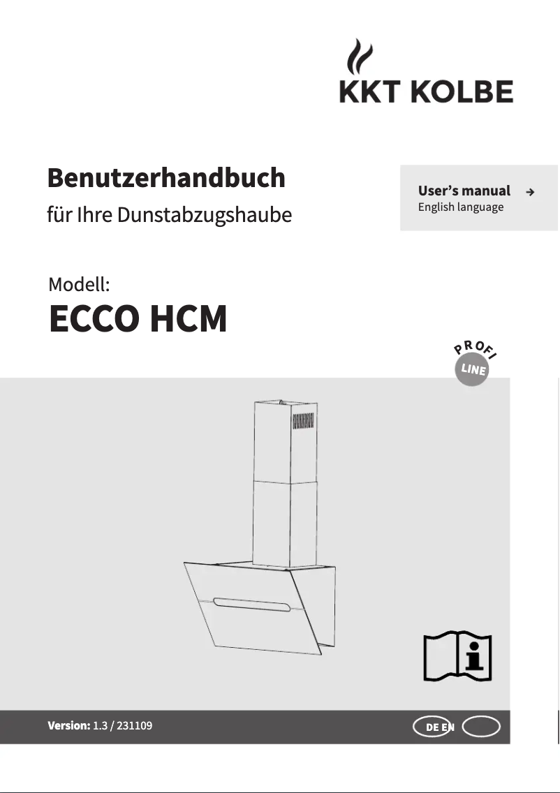 Page 1 de la notice Manuel utilisateur KKT Kolbe ECCO HCM