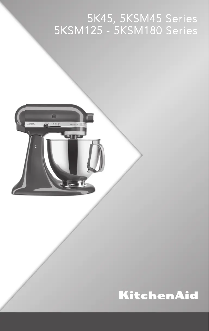 Page n°1 - Manuel utilisateur KitchenAid Artisan 5KSM125EAC