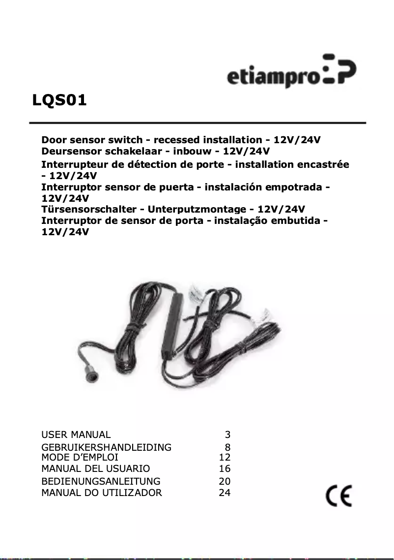 Page n°1 - Manuel utilisateur EtiamPro LQS01