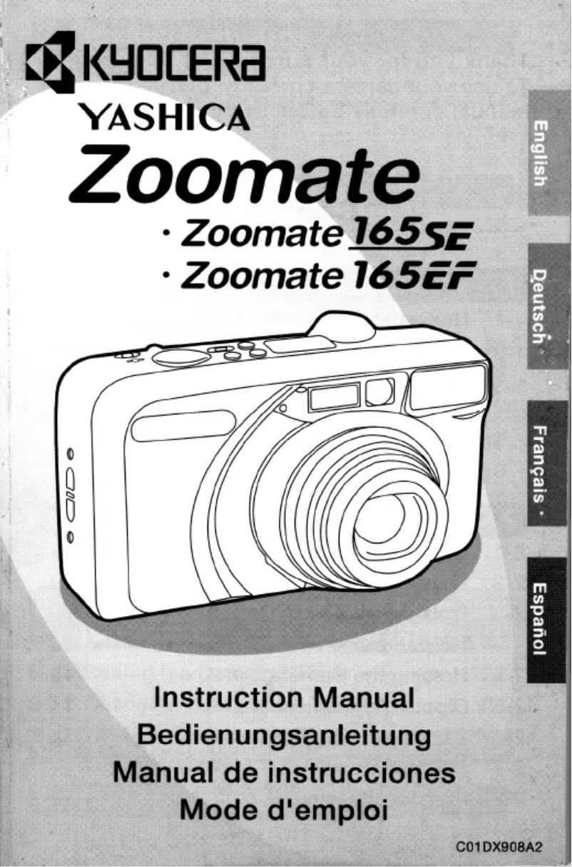 Page n°1 - Manuel utilisateur Kyocera-Yashica Zoomate 165EF