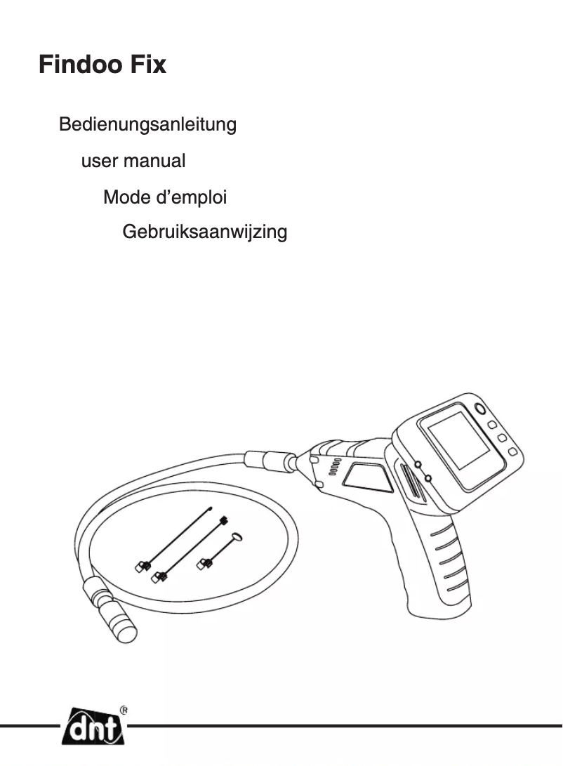 Page 1 de la notice Manuel utilisateur dnt Findoo Fix