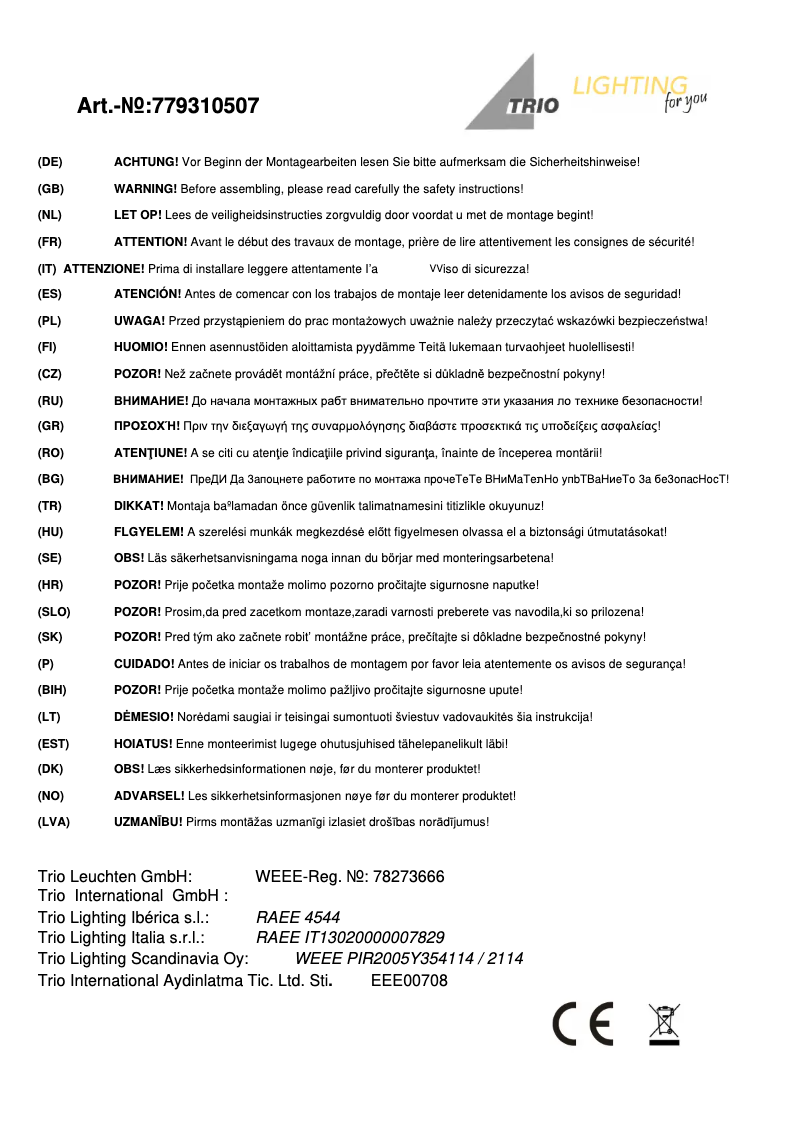 Image de la première page du manuel de l'appareil Shark 779310507