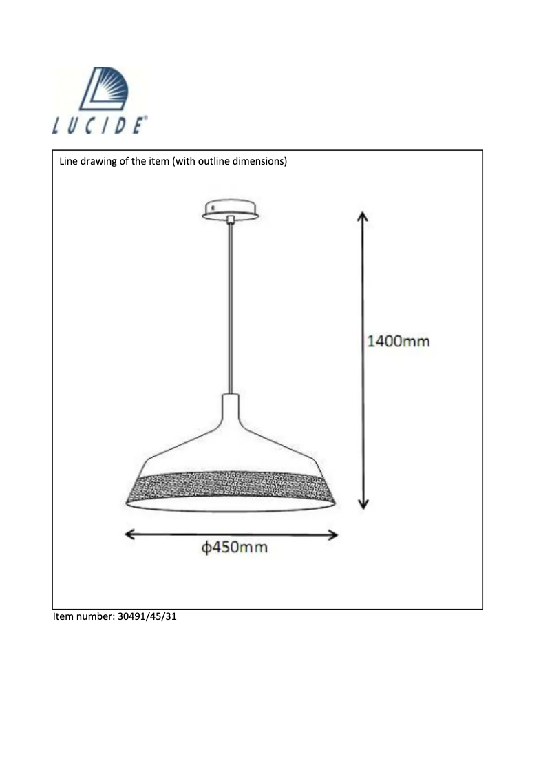 Page 1 de la notice Manuel utilisateur Lucide Bowi
