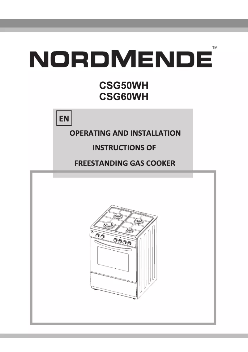 Page n°1 - Manuel utilisateur Nordmende CSG60WH