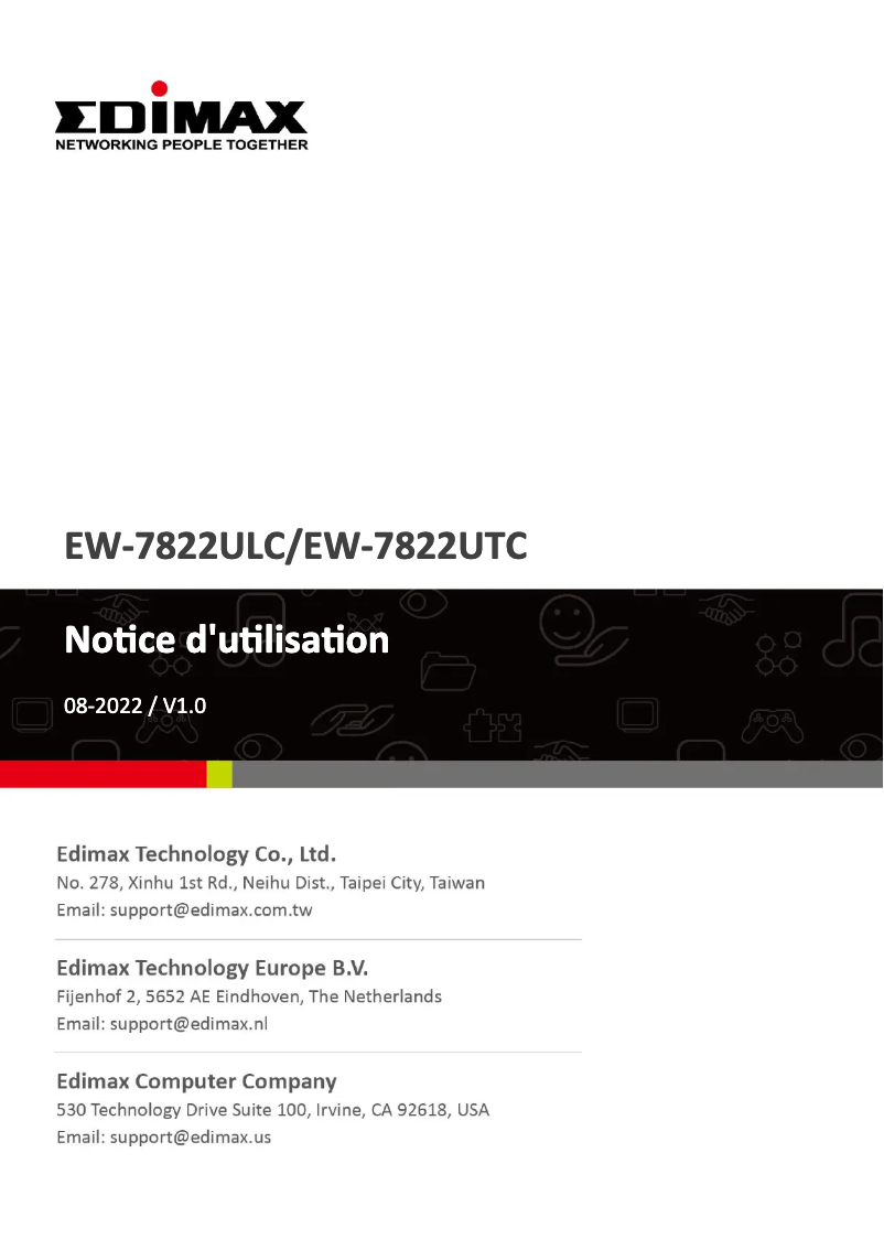 Page n°1 - Manuel utilisateur Edimax EW-7822UTC