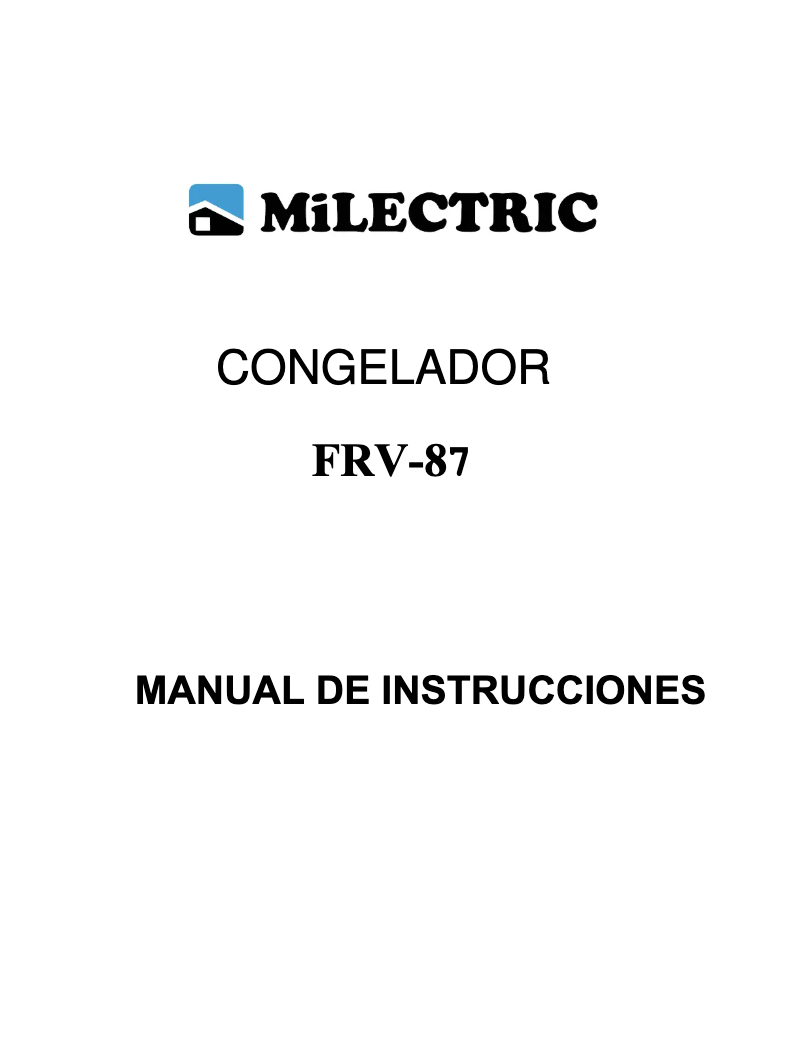 Page n°1 - Manuel utilisateur Infiniton FRV-87