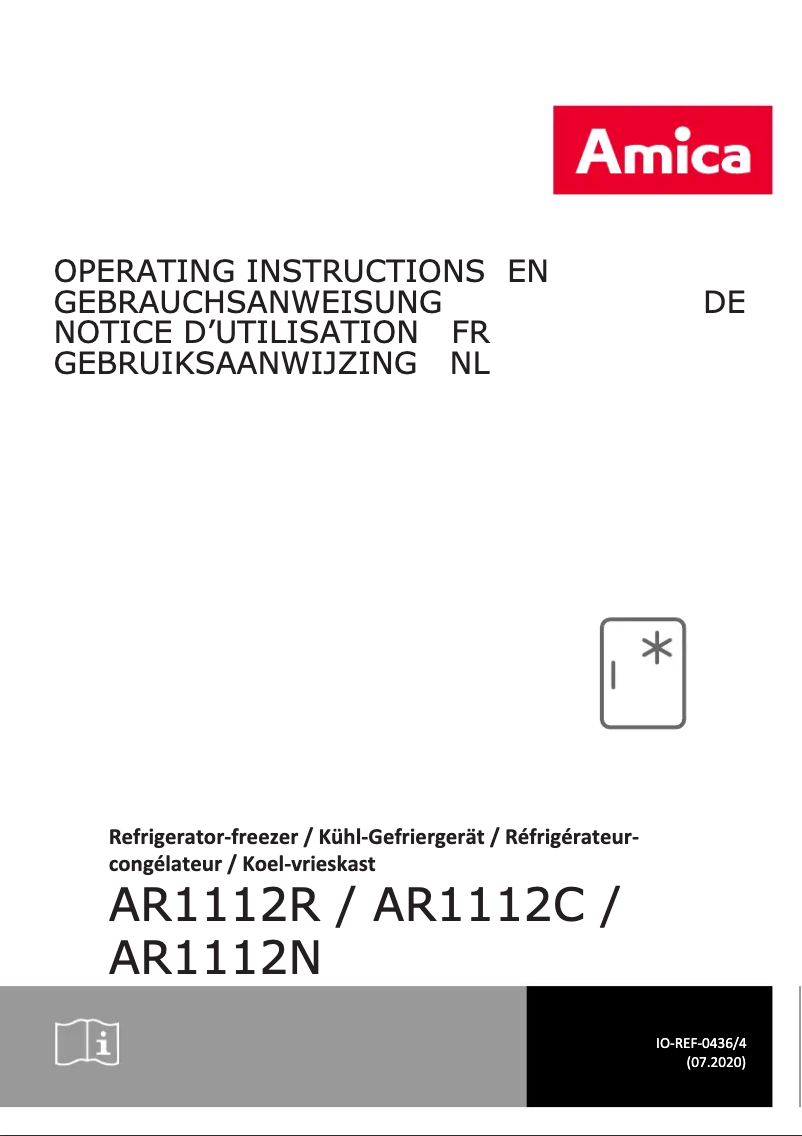 Page 1 de la notice Manuel utilisateur Amica AR1112N