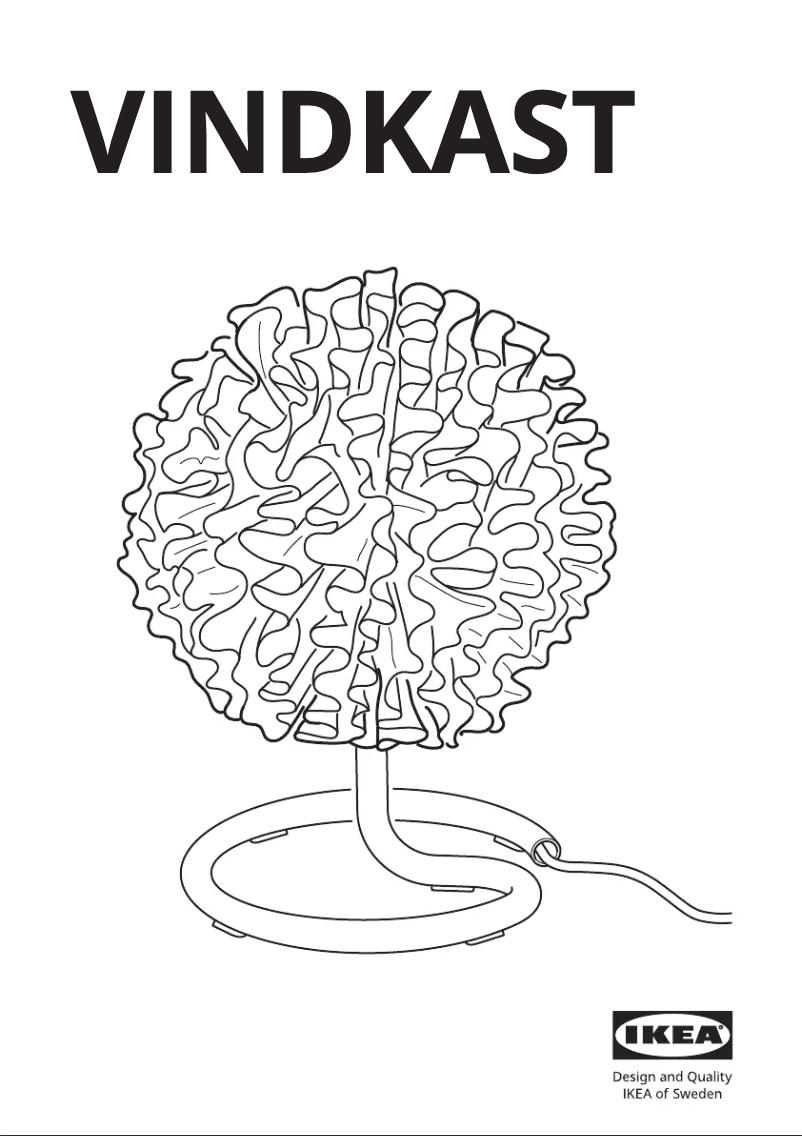 Image de la première page du manuel de l'appareil VINDKAST 205.391.98