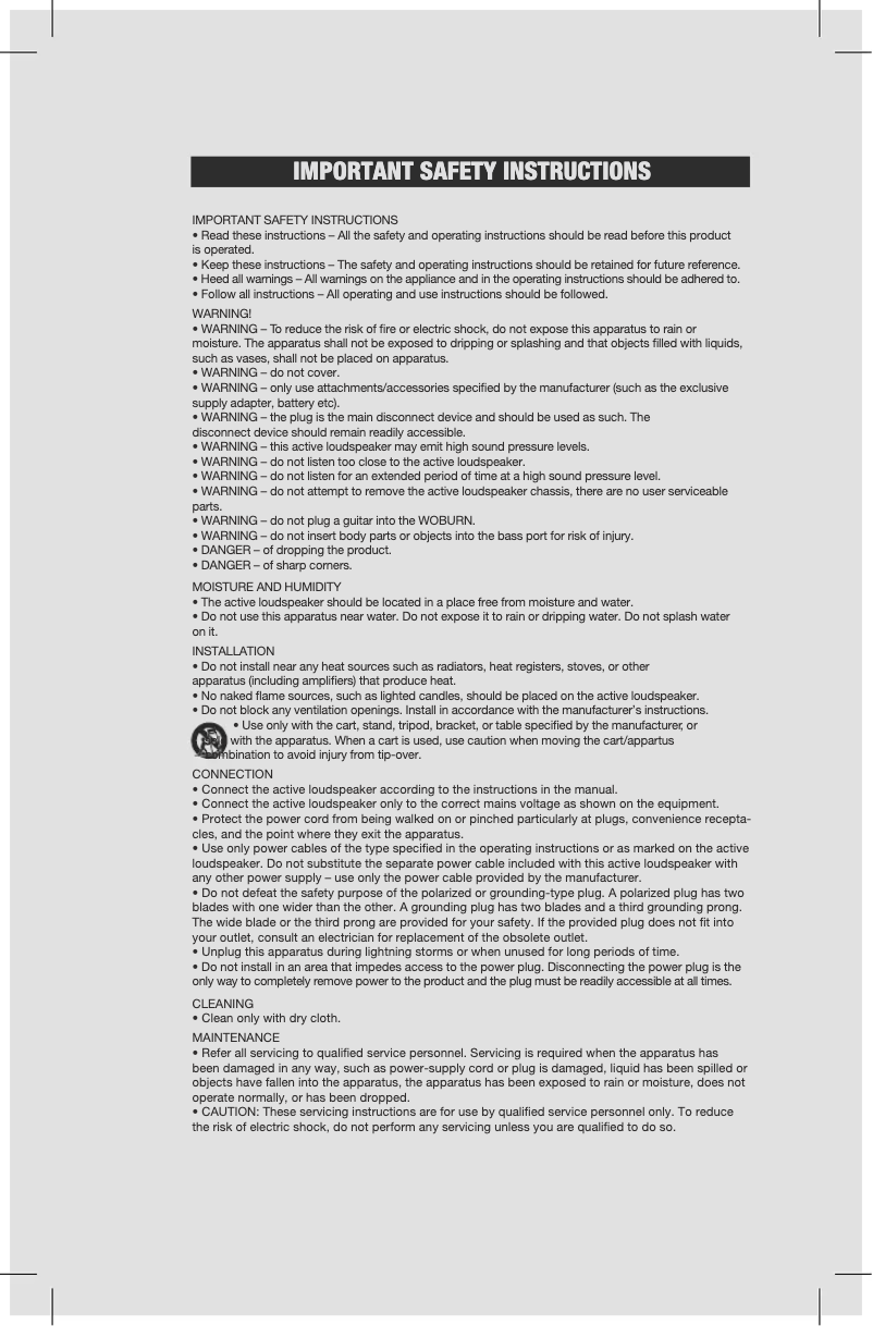 Página 1 del manual Manual de usuario Marshall Acton