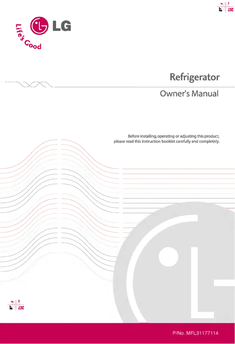 Image de la première page du manuel de l'appareil GR-369GTQ