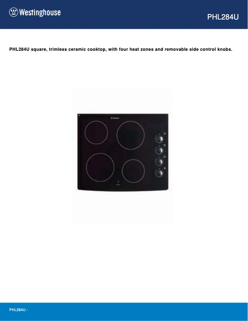 Image de la première page du manuel de l'appareil PHL284U