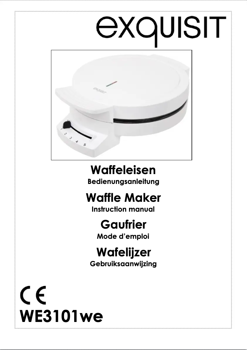 Image de la première page du manuel de l'appareil WE 3101 we