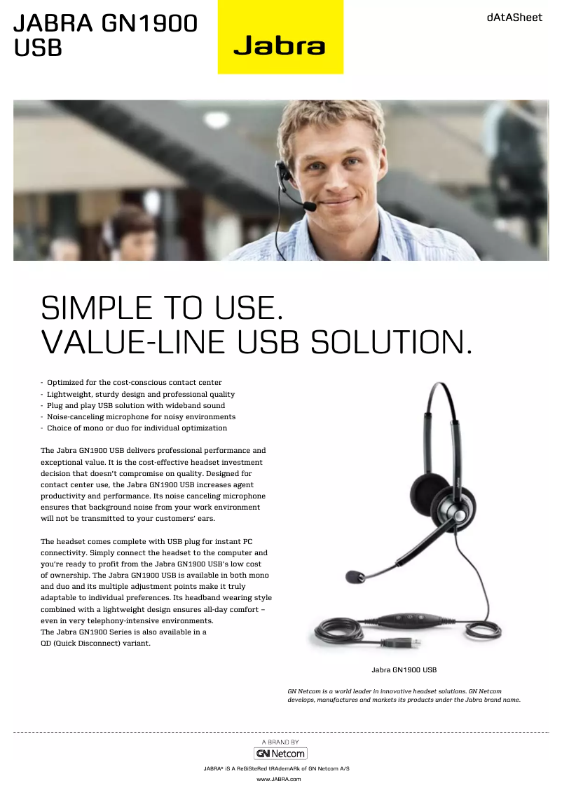 Image de la première page du manuel de l'appareil GN1900