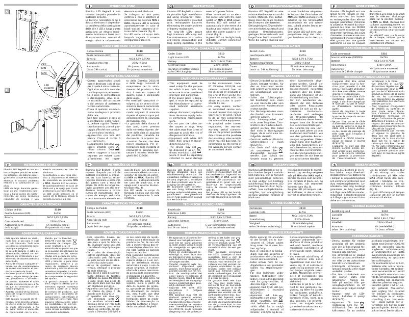 Image de la première page du manuel de l'appareil 3310