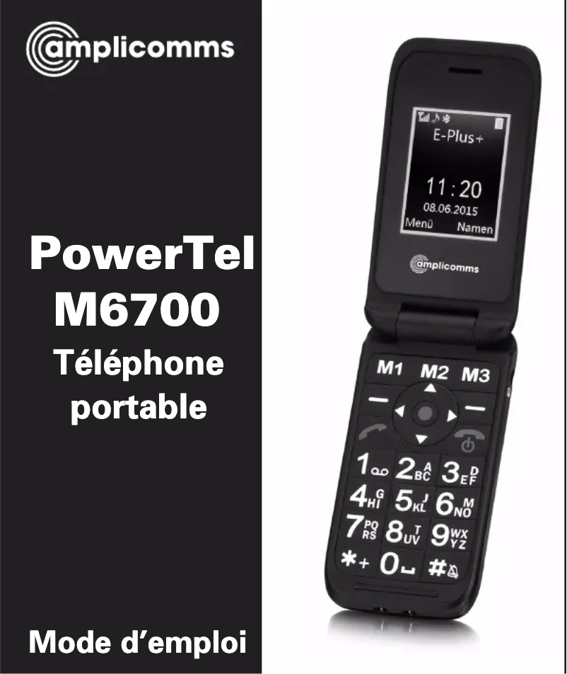 Page n°1 - Manuel utilisateur Amplicomms PowerTel M6700