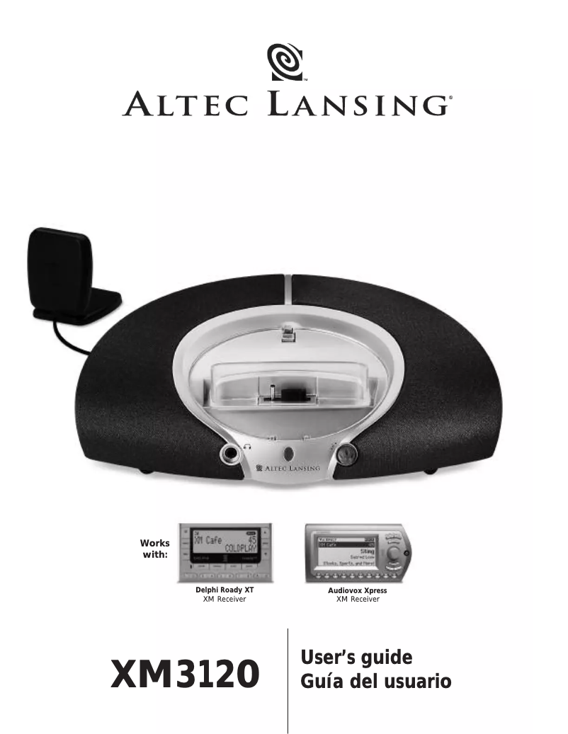Página 1 del manual Manual de usuario Altec Lansing XM3120