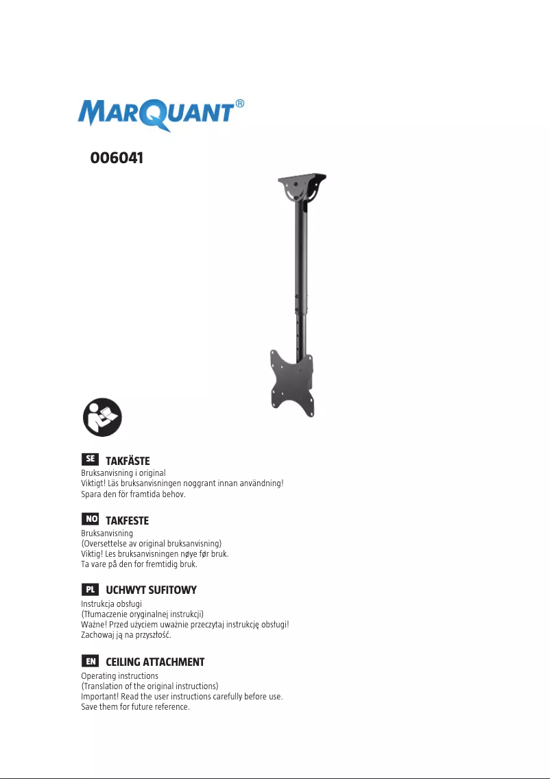 Página 1 del manual Manual de usuario Marquant 006-041