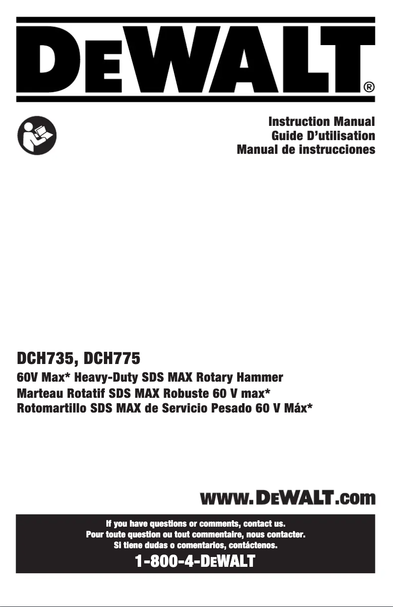 Page n°1 - Manuel utilisateur DeWalt DPN1850PP-XJ