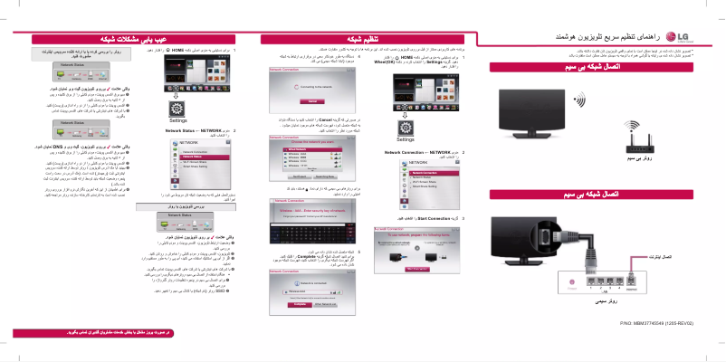 Image de la première page du manuel de l'appareil 55LM9600
