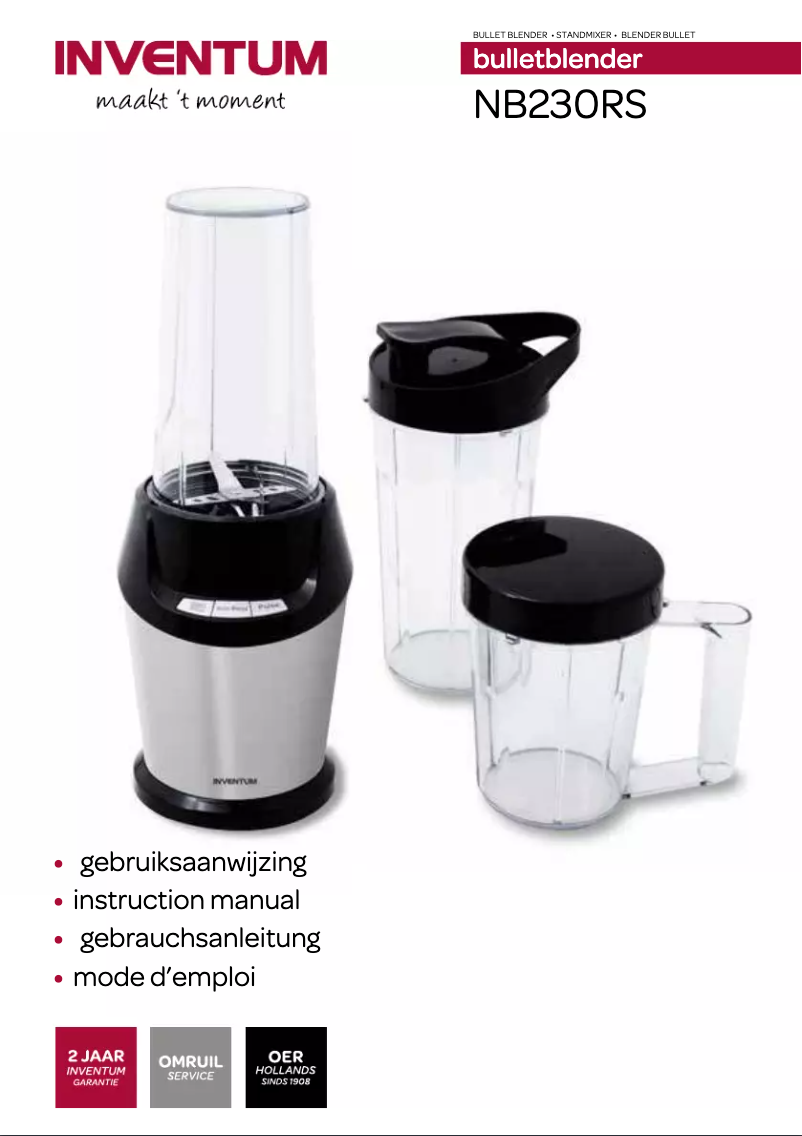 Image de la première page du manuel de l'appareil NB230RS