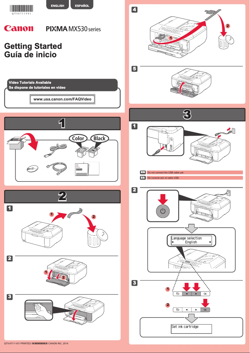 Page 1 de la notice Manuel utilisateur Canon Pixma MX532
