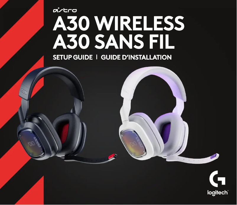 Image de la première page du manuel de l'appareil A30 Wireless