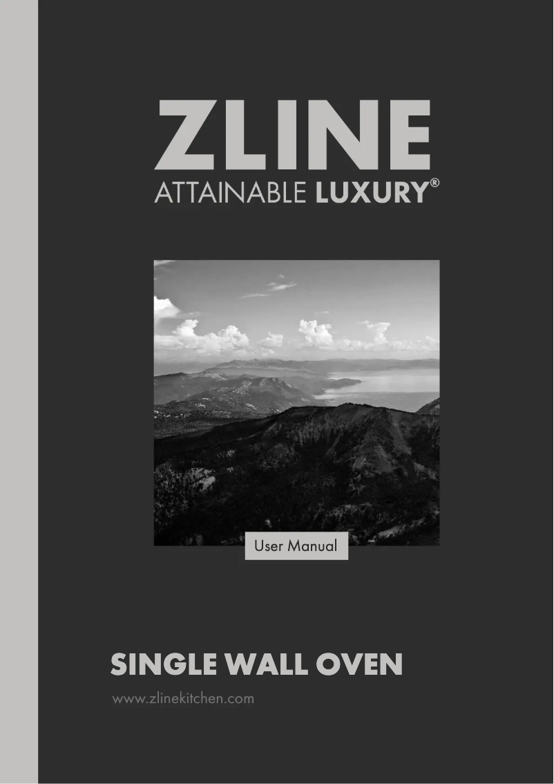 Page n°1 - Manuel utilisateur ZLine AWS-30-BS