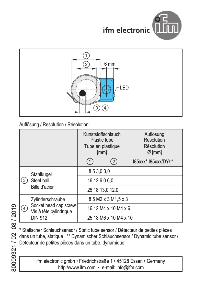 Página 1 del manual Manual de usuario IFM I85009