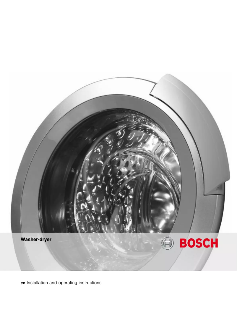 Page n°1 - Manuel utilisateur Bosch WKD28350