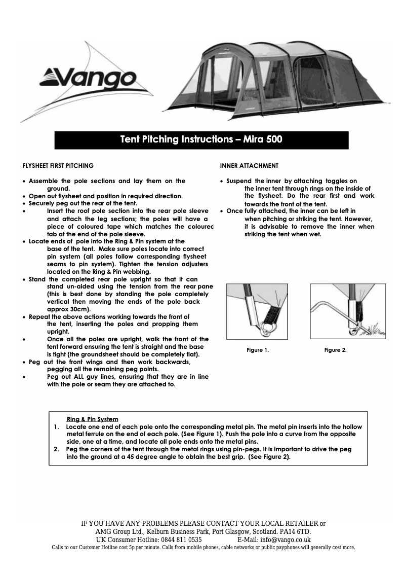 Image de la première page du manuel de l'appareil Mira 500